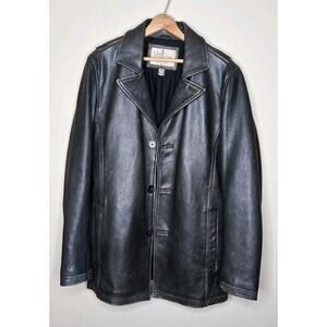 M. Julian leather jacket vintage Medium-sized Dark Brown